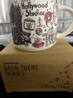 Starbucks Been There Series Mug - White with Purple & Red Hollywood Studios